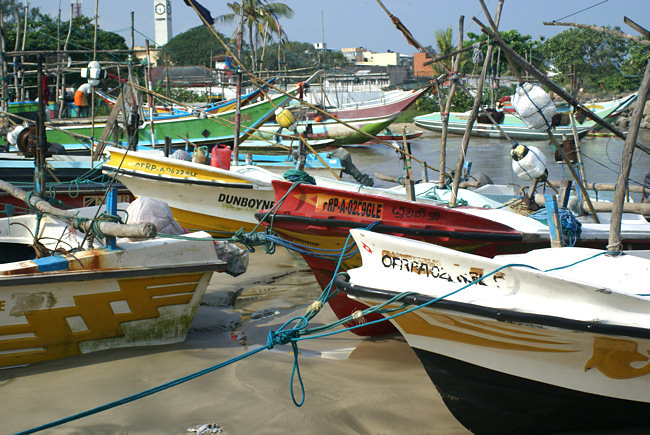 fishing boats in Sri Lanka