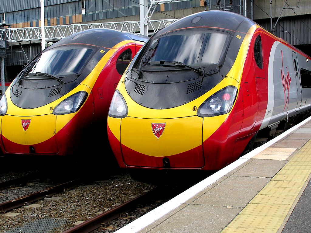 Virgin trains at london Euston to Glasgow central 