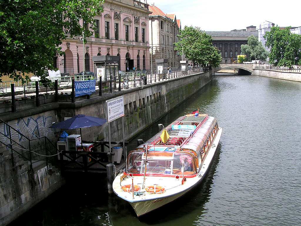 Canal boat Berlin Germany