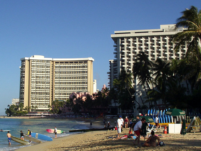 Hotels on Waikiki Beach