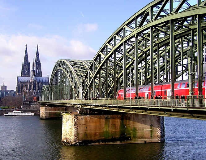 Cologne Koln Christmas Market Cathedral bridge