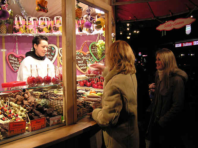 Cologne Christmas Market food stall