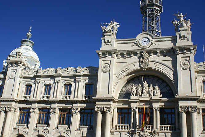 the grand Post Office of Valencia