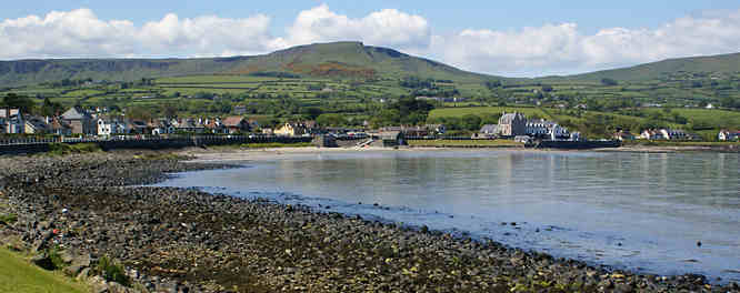 scenic coastline of County Antrim in north east Northern Ireland.