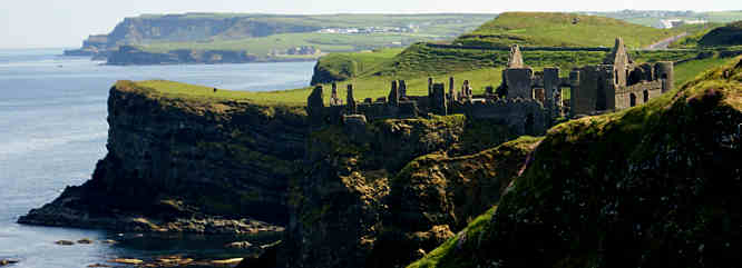 Dunluce Castle Portrush Northern Irelands Antrim Coast