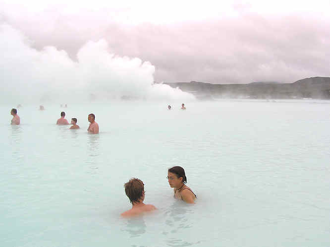 Swimming in the Blue Lagoon Iceland