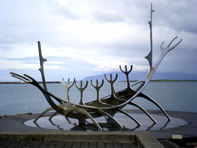 Viking Ship statue