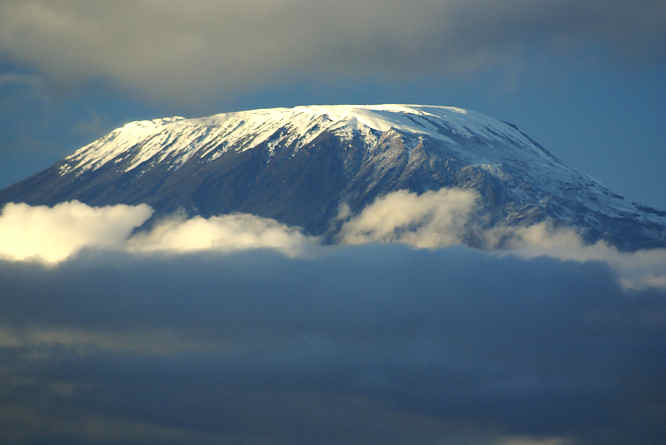 Top of Kilimanjaro volcano
