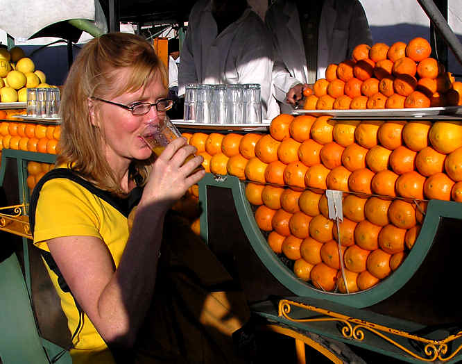 Marrakech fresh orange juice