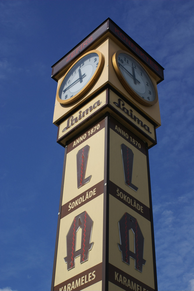 Laima chocolate clock tower