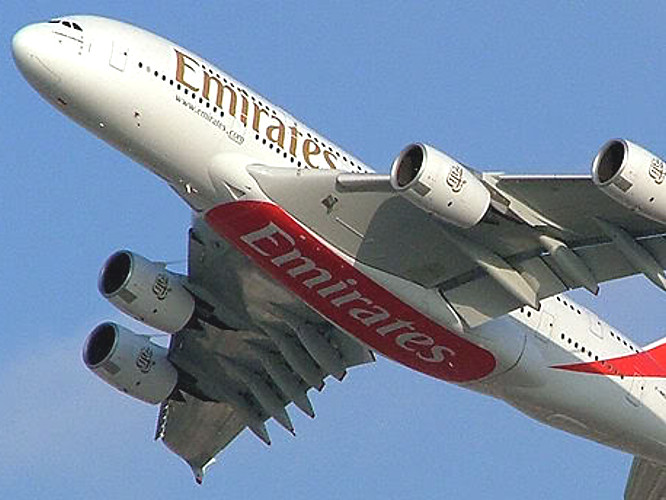 Emirates A380 flight 