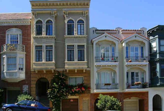 Lombard Street homes