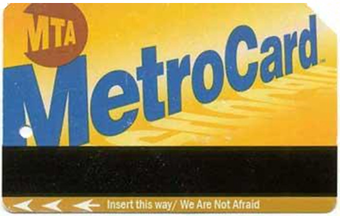 New York subway MetroCard