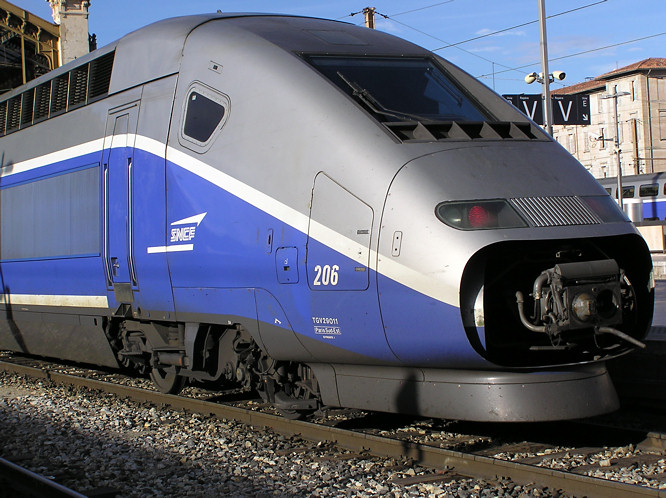 You can go to Marseille on a TGV train
