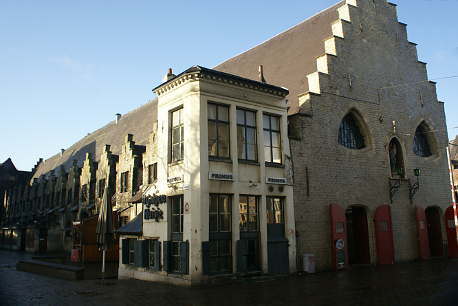Front entrance to the Gent Meat House Market Hall