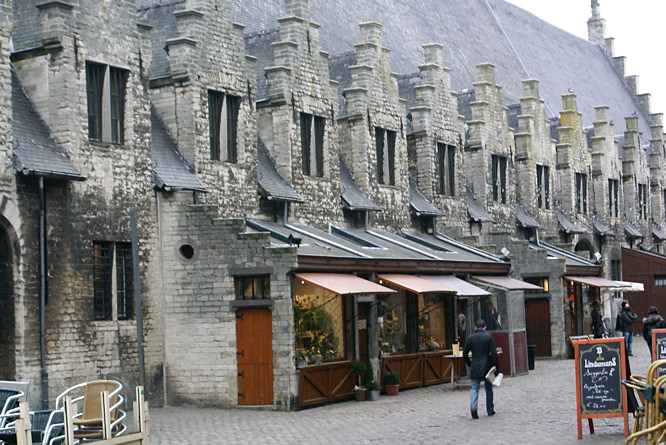 Outside the Gent Meat House Market Hall