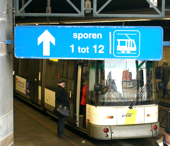 belgium tram in Ghent