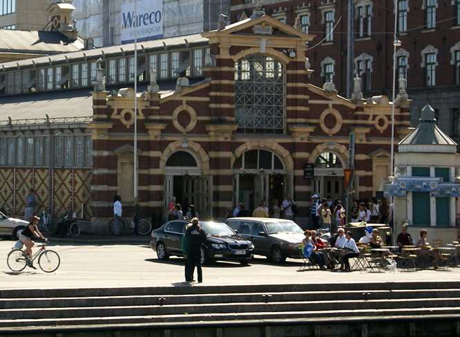 Kauppatori Harbour market Hall in Helsinki, capital of Finland