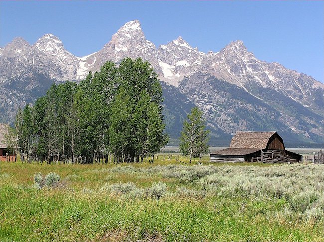 Farm house in Grand Teton National Park