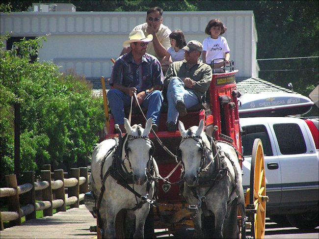 Jackson stagecoach Wyoming USA