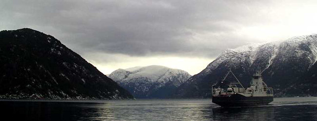 The Hardangerfjord car ferry