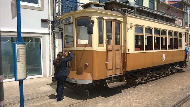 Porto city tram 