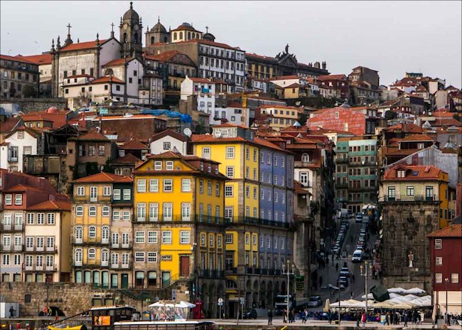 The hills of Porto are very steep