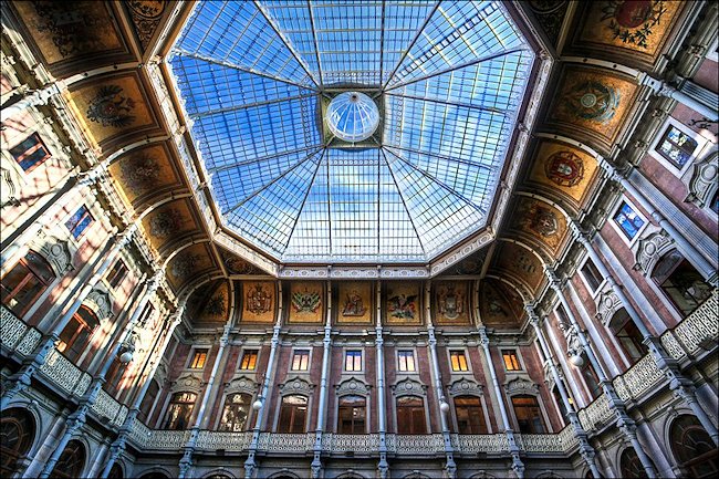 The Stock Exchange of Porto skylight