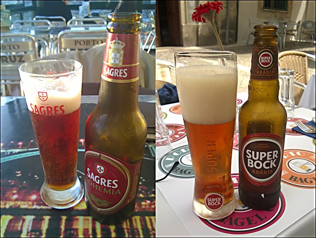 Sagres Bohemia and super Bock Abadia beer