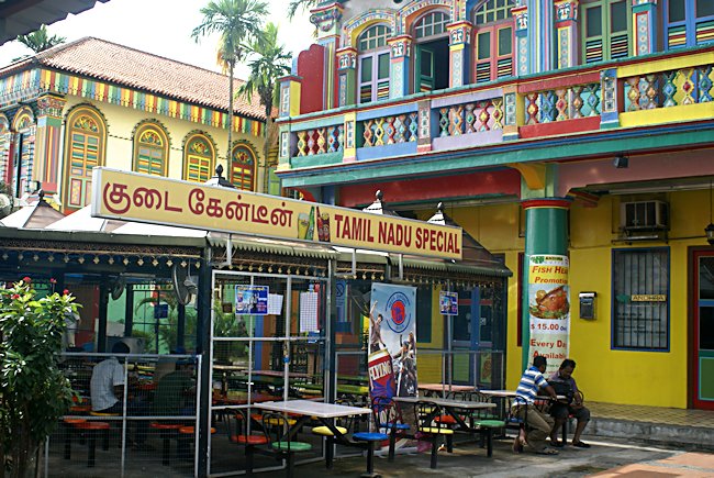 Colourful Singapore Food court