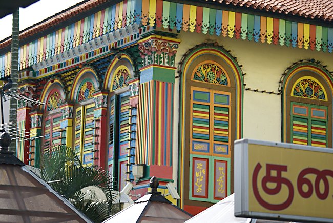 Colourful Singapore merchant houses