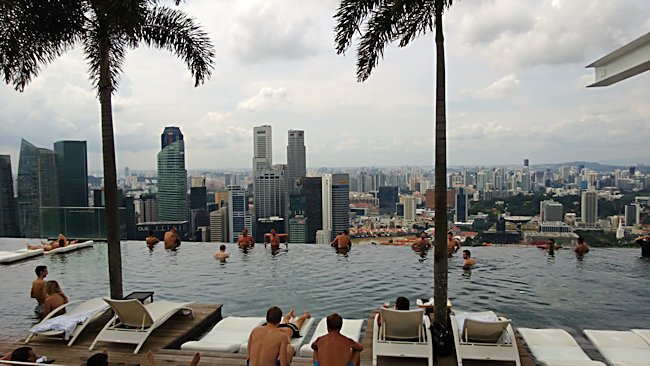 marina bay sands hotel singapore infinity pool