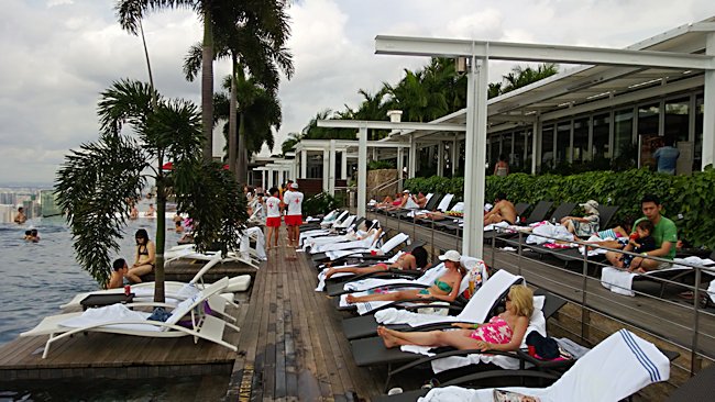 Infinity Pool Marina Bay Sands Hotel Singapore