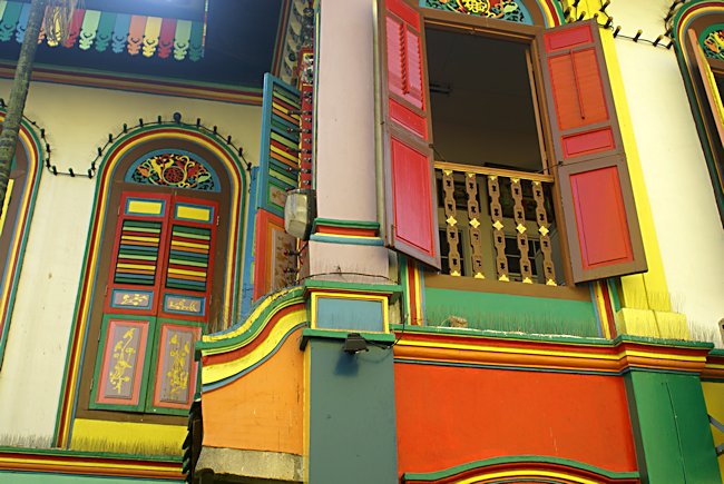 Colourful Singapore Chinese merchant houses