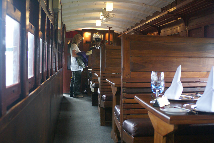 Railway Dinning Car at the Heritance Tea Factory Hotel