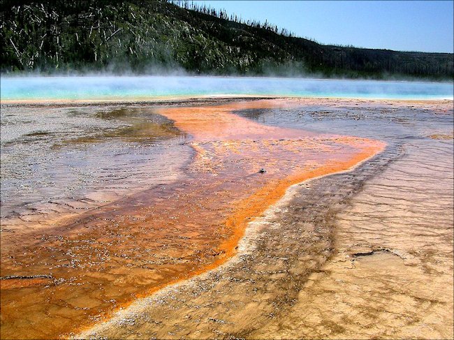 Hot Springs in Yellowstone National Park